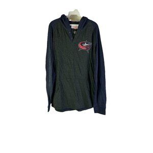 Mitchell & Ness Columbus Blue Jackets Hooded Sweatshirt Hoodie